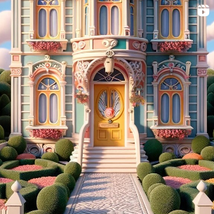 Photo of animated house from selfmedicate promotional video.